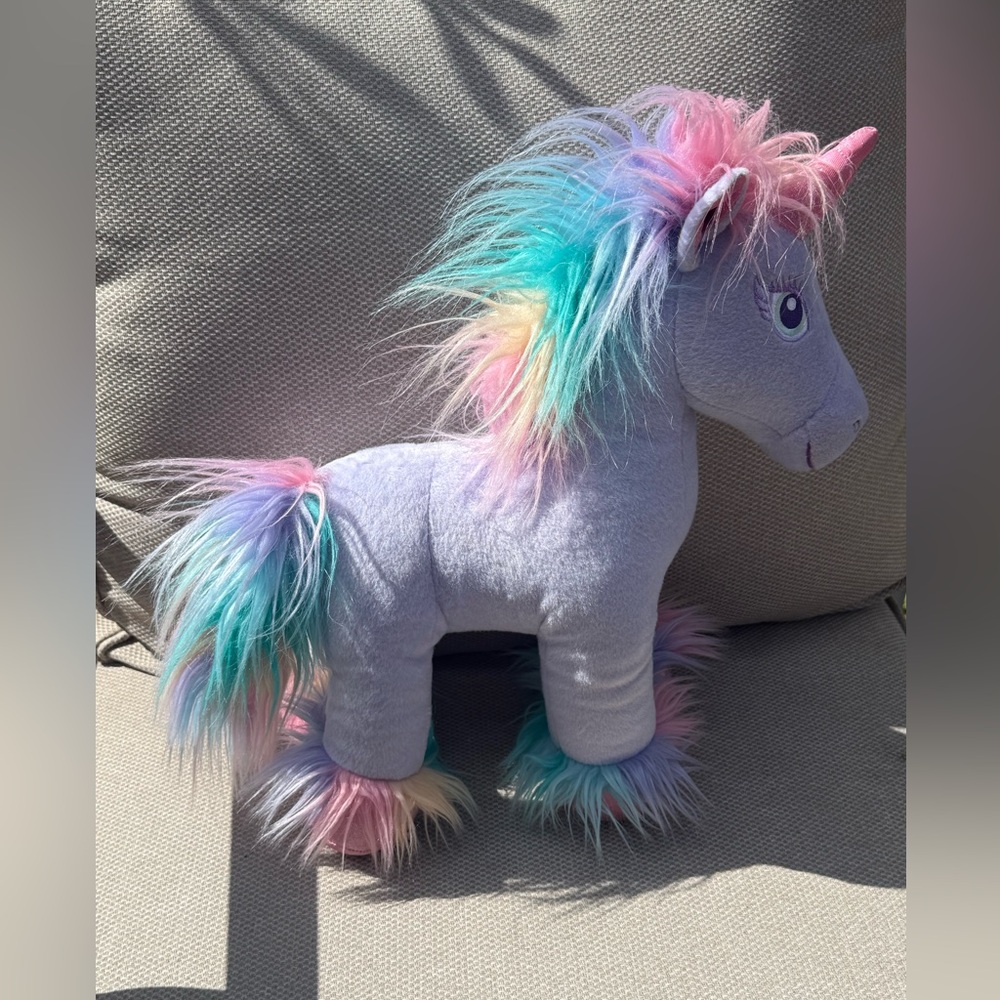 Build-A-Bear Pastel‎ Plush with Multicolor Mane Enchanted Unicorn Fairy Friend - Picture 3 of 9